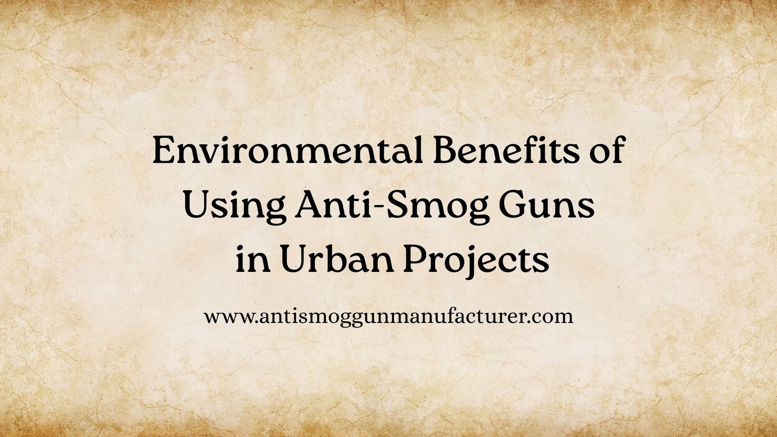 Why Factories Choose a Trusted Anti Smog Gun Manufacturer for Dust Suppression Systems