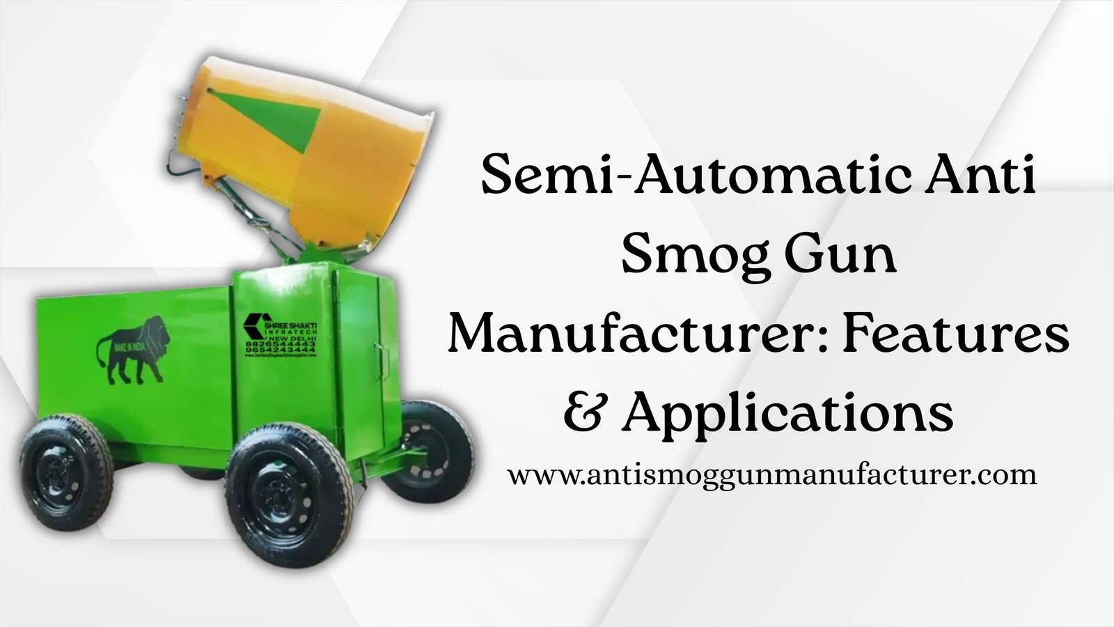 Anti Smog Gun Manufacturer