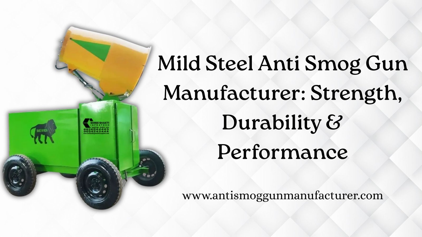 Mild Steel Anti Smog Gun Manufacturer: Strength, Durability & Performance
